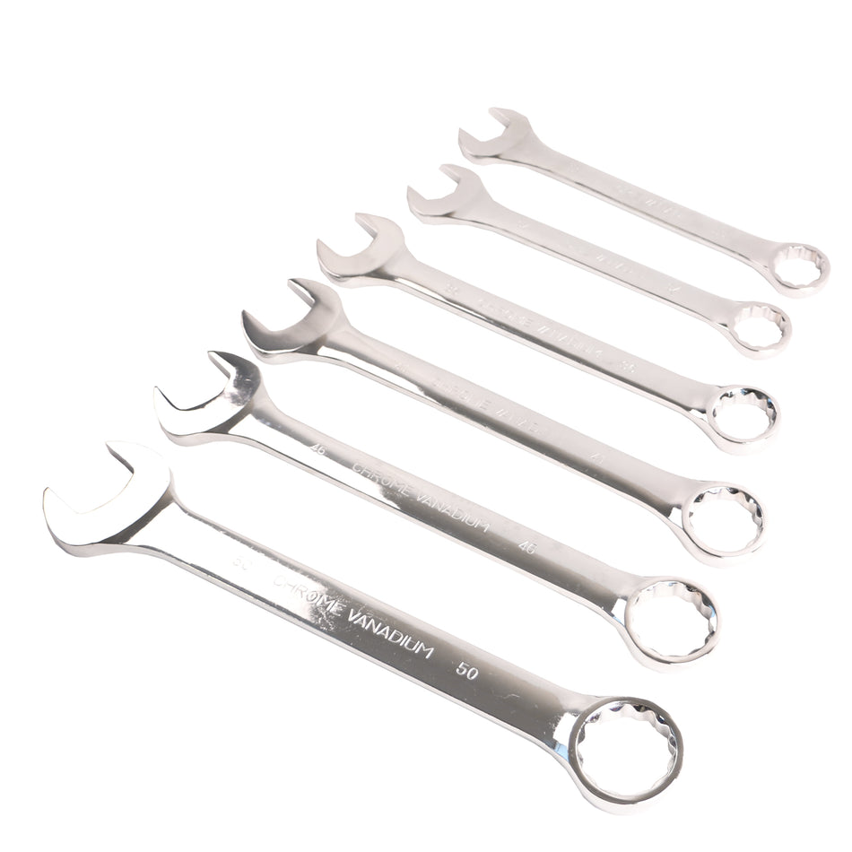 echtools EC2003 6-teiliges Jumbo metrisch poliertes Kombinationsschlüssel-Set 33 mm - 50 mm