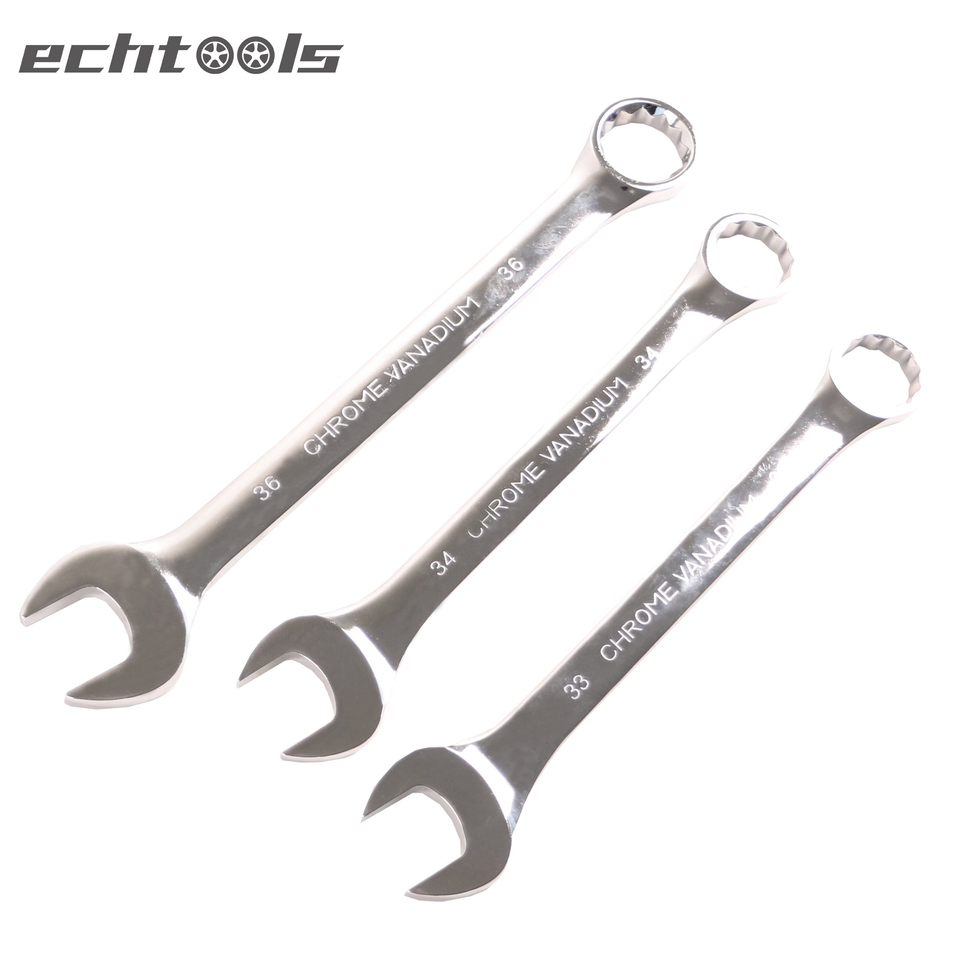 Greatneck 51004 Kombi-Schlüssel Set – 11-teilig, SAE, Verchromt, Hitzebehandelt