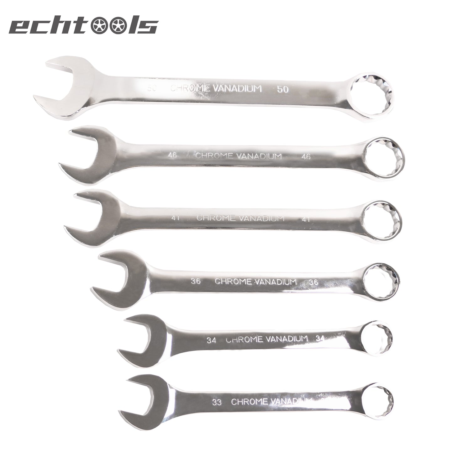 echtools EC2003 Super Jumbo Kombination Schlüssel Set Schraubenschlüssel 33-50 mm