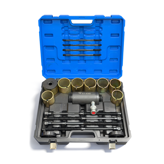 Kuntech Hydraulischer Buchsen Auspresssatz 70–87mm Silentlager Werkzeug Abzieher KFZ Set