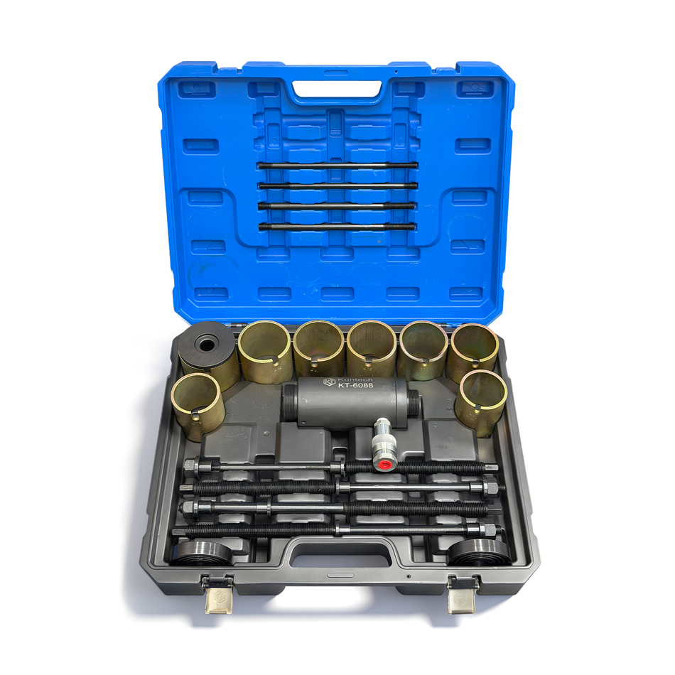 Kuntech KT6088A Hydraulischer Buchsen Auspresssatz 70–87mm Silentlager Werkzeug Abzieher KFZ Set