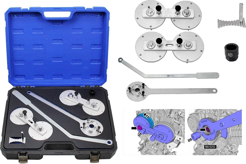 Kuntech KT4059 Nockenwellen Arretierwerkzeug B420T2 für Volvo S60 S90 V90 XC60 B5 2.0T 48V